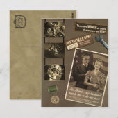  "WWII Woman"-Briefkaart Briefkaart (Voorkant / Achterkant)
