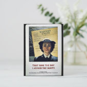 Wwii Women Briefkaart (Staand voorkant)