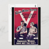 Wwii Women Briefkaart (Voorkant / Achterkant)