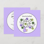 Wwil dat er echte uitnodigingen voor Baby shower k (Voorkant / Achterkant)