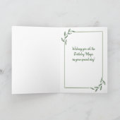 Wwil naar True Dandelion Birthday Kaart (Binnen)