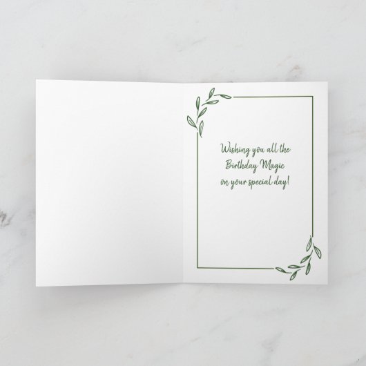 Wwil naar True Dandelion Birthday Kaart (Binnen)