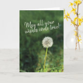 Wwil naar True Dandelion Birthday Kaart (Gele Bloem)