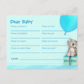 Wwil om een baby te krijgen - briefkaart van het b (Achterkant)