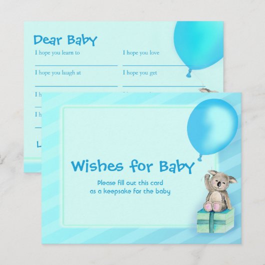 Wwil om een baby te krijgen - briefkaart van het b (Voorkant / Achterkant)