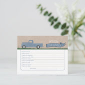 Wwish for Baby Boy - Truck Advice Kaarten (Staand voorkant)