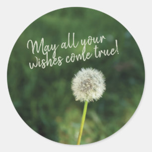 Wwish Komon True Dandelion Ronde Sticker