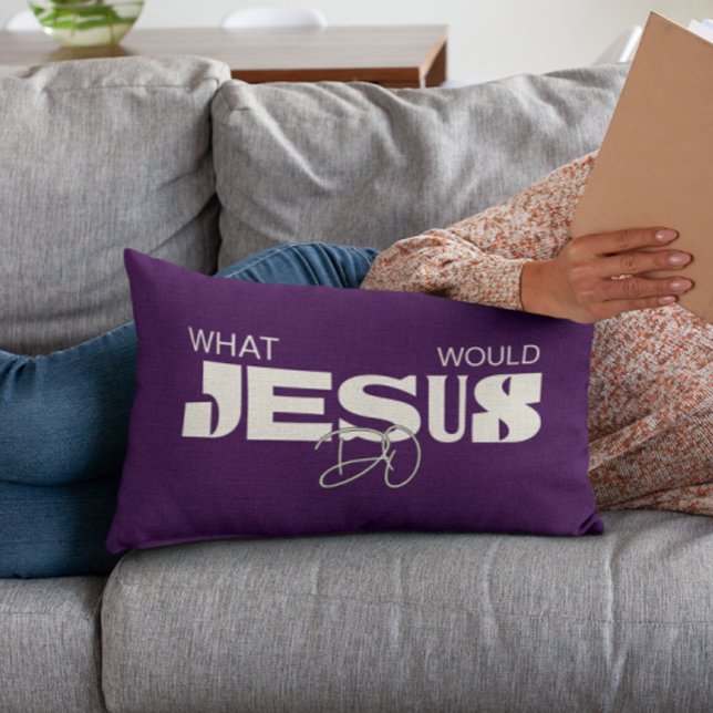 WWJD Accent Pillow – Bold Abstract Design Accent Kussen (Creator heeft geüpload)