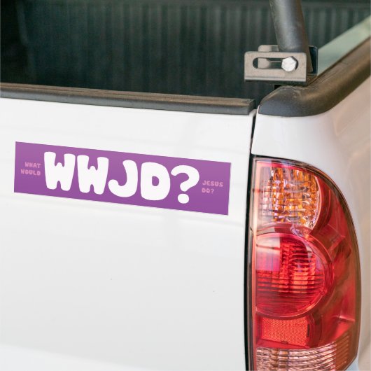 WWJD? BUMPERSTICKER (Op Truck)
