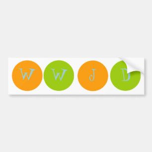 WWJD BUMPERSTICKER
