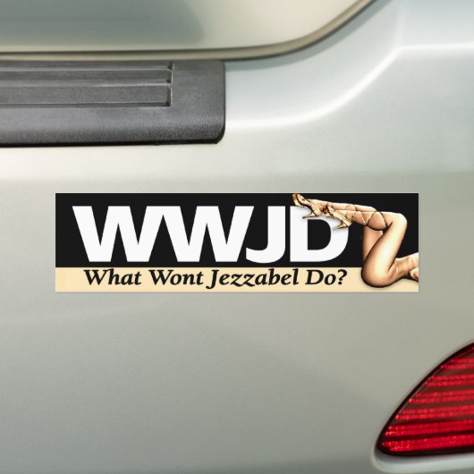 WWJD-bumpersticker Bumpersticker (Op auto)