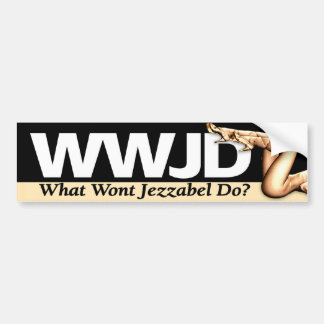 WWJD-bumpersticker Bumpersticker