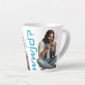 WWJD Coffee Vibes, Everyday Jezus, Latte Liefde Mok (Rechterhoek)