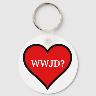 WWJD-hart Sleutelhanger