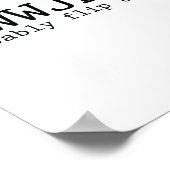 Wwjd Probably Flip Tables Christian Humor  Poster (Hoek)