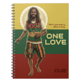 WWJD Reggae Vibes, Everyday Jesus, Rasta One Love Notitieboek