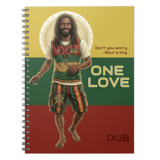 WWJD Reggae Vibes, Everyday Jesus, Rasta One Love Notitieboek