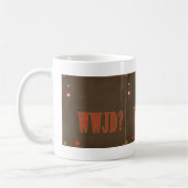 WWJD roesttekst Koffiemok (Links)