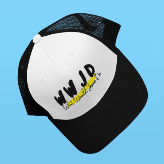 WWJD Trucker Hat - "Wat zou Jezus doen" vet Trucker Pet