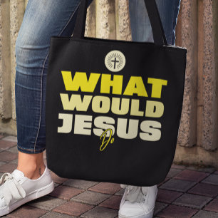 WWJD – Wat zou Jezus doen? Boodschappentas Tote Bag