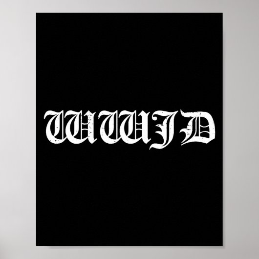 Wwjd wat zou Jezus doen inspirerend Poster (Voorkant)