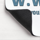 WWJD? Wat zou Jezus doen? Muismat (Hoek)