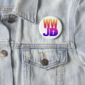 WWJD Wat zou Jezus doen? Ronde Button 5,7 Cm (In situ)