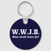 WWJD? Wat zou Jezus doen? Sleutelhanger (Voorkant)