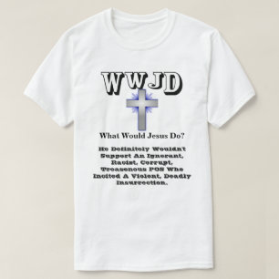 WWJD Wat zou Jezus doen? T-shirt