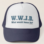 WWJD? Wat zou Jezus doen? Trucker Pet (Voorkant)