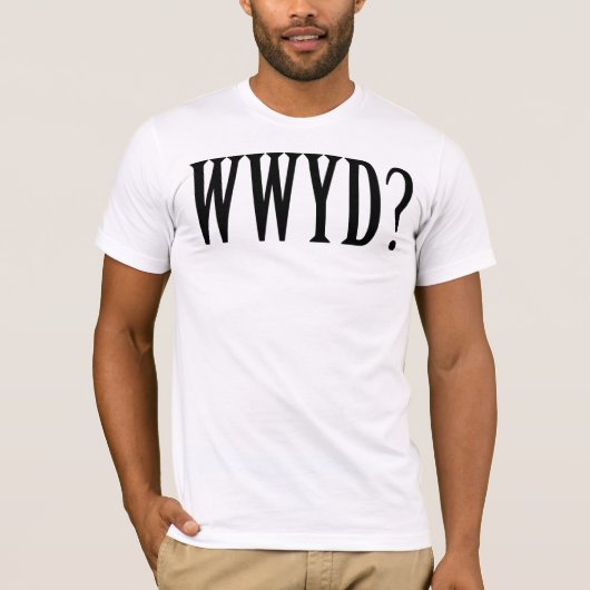 WWJD/WWYD? Wat zou Yeshua of Jesus T-Shirt doen? (Voorkant)