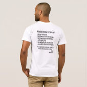 WWJD/WWYD? Wat zou Yeshua of Jesus T-Shirt doen? (Achterkant volledig)