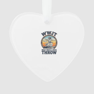 WWJT Wat zou Jezus weggooien Vintage Disc Shirt_1 Ornament