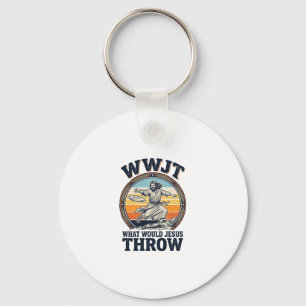 WWJT Wat zou Jezus weggooien Vintage Disc Shirt_1 Sleutelhanger