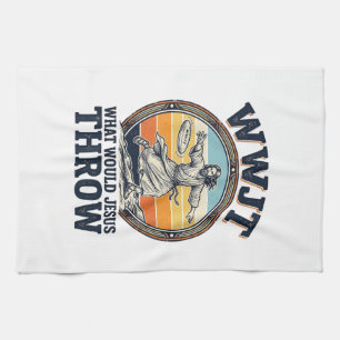 WWJT Wat Zou Jezus Weggooien Vintage Disc Shirt_1 Theedoek