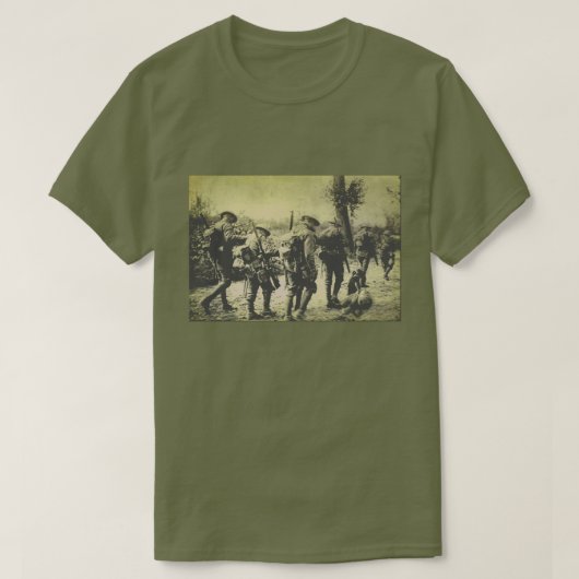  WWl-Mannen T-Shirt (Design voorkant)