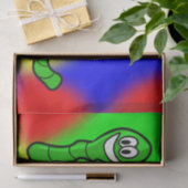 Wwormen van decoratief tissuepapier (Geschenk)