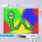 Wwormen van decoratief tissuepapier (Craft)