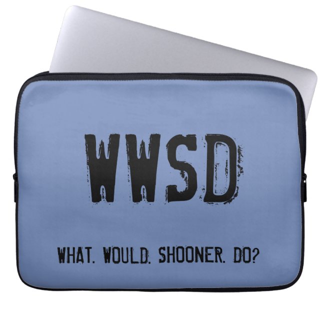 WWSD-laptophoes - meerdere stijlen en kleuren Laptop Sleeve (Voorkant)