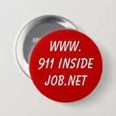 www.911 InsideJob.net Ronde Button 7,6 Cm (Voorkant /achterkant)