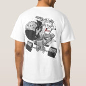 www.AirFoolers.com Cartoon terug T-shirt (Achterkant)