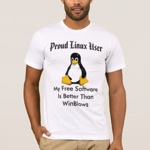 www.alinuxworld.com trotse Linux-gebruiker.. T-shirt