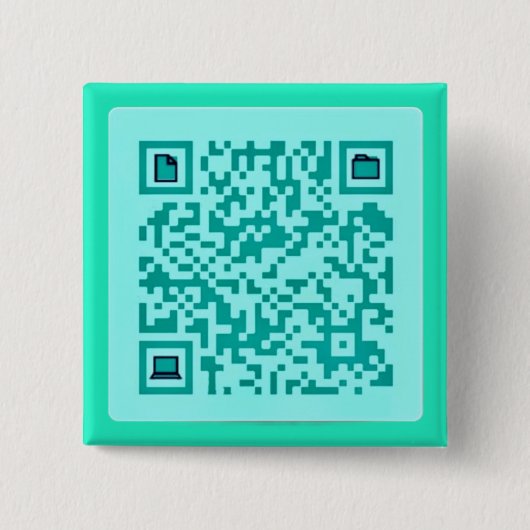 www.dieteticwellness.org QR-codeknop Vierkante Button 5,1 Cm (Voorkant)