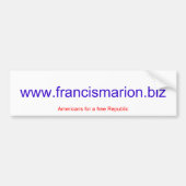 www.francismarion.biz bumpersticker (Voorkant)