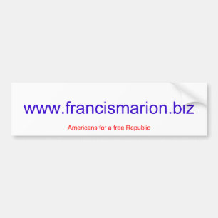 www.francismarion.biz bumpersticker