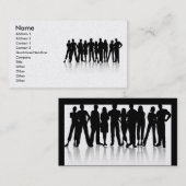 www_Garcya_us_human silhouetes vector, Name, Ad... Visitekaartje (Voorkant / Achterkant)