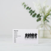 www_Garcya_us_human silhouetes vector, Name, Ad... Visitekaartje (Staand voorkant)