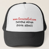 www.GenuineEvil.com, verdraaide geesten denken het Trucker Pet (Voorkant)