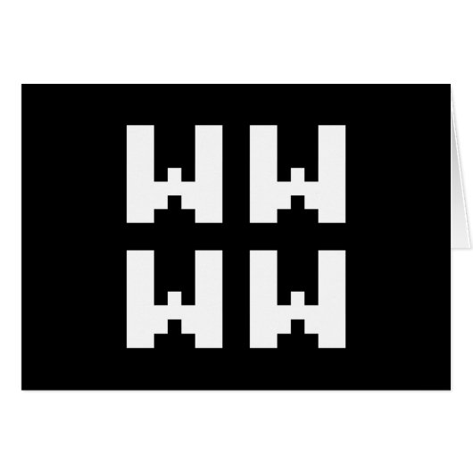 WWW | LOL Japans Internet Slang Wenskaart (Voorkant Horizontaal)