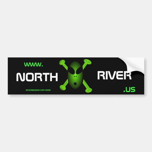 www.NorthRiver.US Bumpersticker (Voorkant)